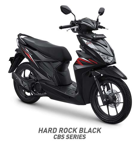 Warna Honda BeAT Hard Rock Black CBS