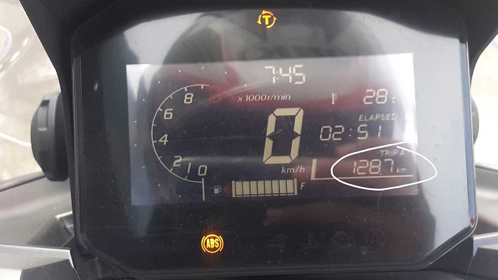 Jarak tempuh tes irit Honda ADV160