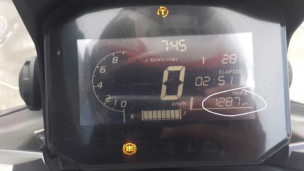 Jarak tempuh tes irit Honda ADV160