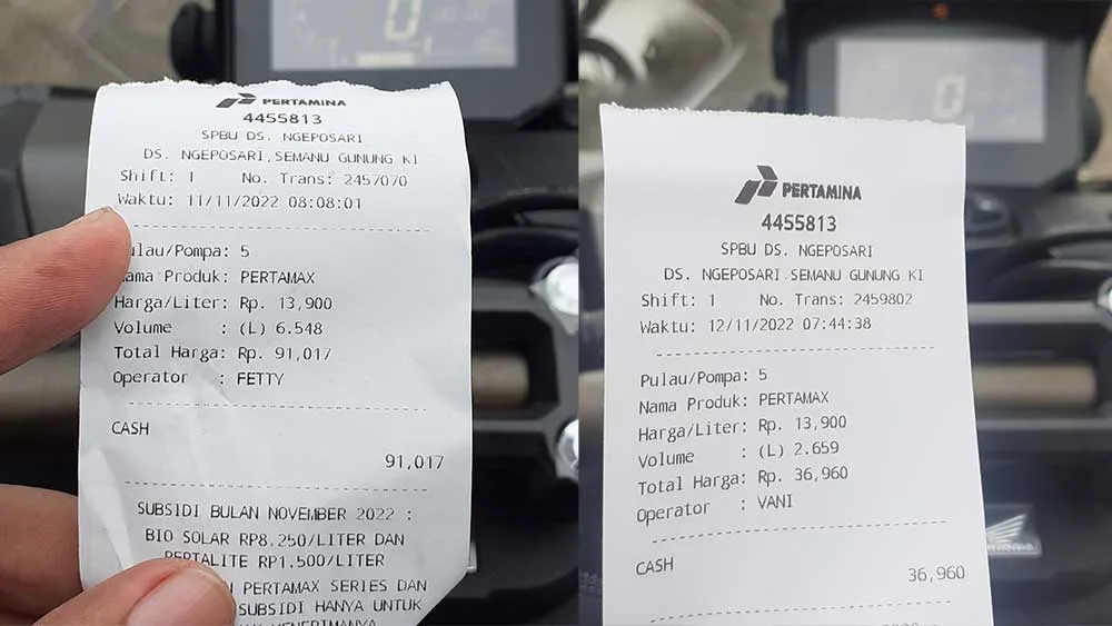 Tes Irit Honda ADV160