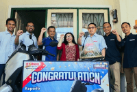 RAIH MOTOR YAMAHA DARI GEBYAR HADIAH SOBEK LABEL YAMALUBE