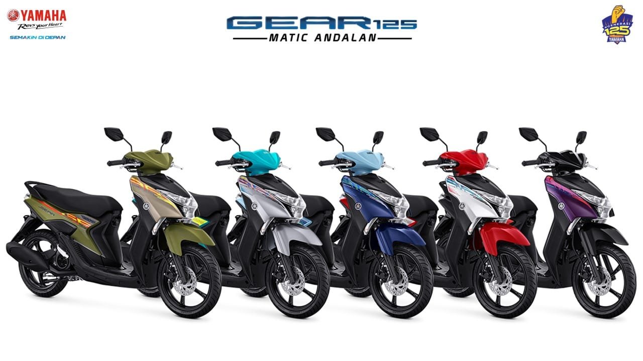 SI SERBA BISA, MATIC ANDALAN YAMAHA GEAR 125 HADIR DENGAN WARNA BARU