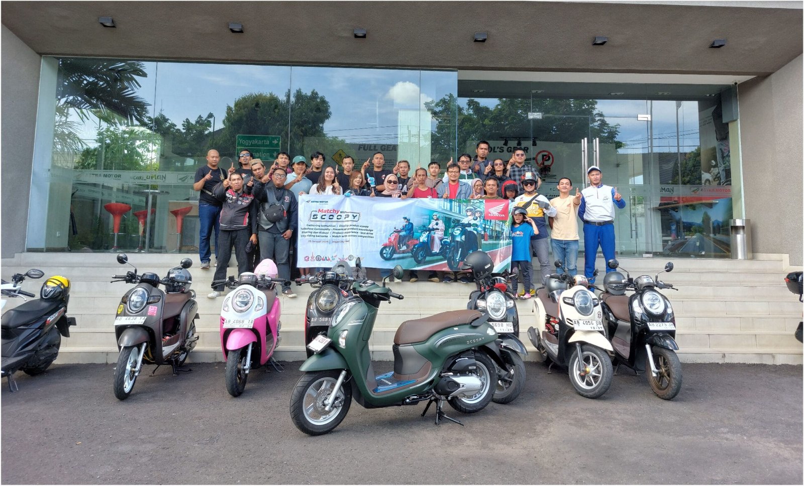 MatchyScoopy#3 Matchy With Scoopy Gandeng Bikers Motor Honda dan Owner Scoopy Yogyakarta