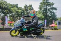 AEROX TRACK DAY, Enjoy Sensasi Berkendara Super Sport AEROX ALPHA di Lintasan Sirkuit