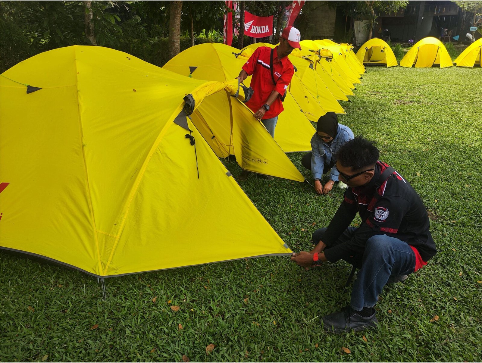 MotourCamp#1 Nikmati Alam dengan Perkemahan, Bikers Honda Kumpul Bareng di Honda Bikers Motour Camp