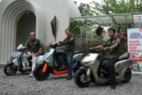Tiga Juara Modifikasi Hadirkan Karya Perdana pada Motor Listrik Honda