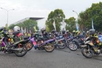 Keseruan-seri-1-Yamaha-Cup-Race-2025-Pekanbaru-Riau Empat Ribu Masyarakat Riau Padati Yamaha Cup Race, Pembalap Tuan Rumah Juara Kelas Bergengsi