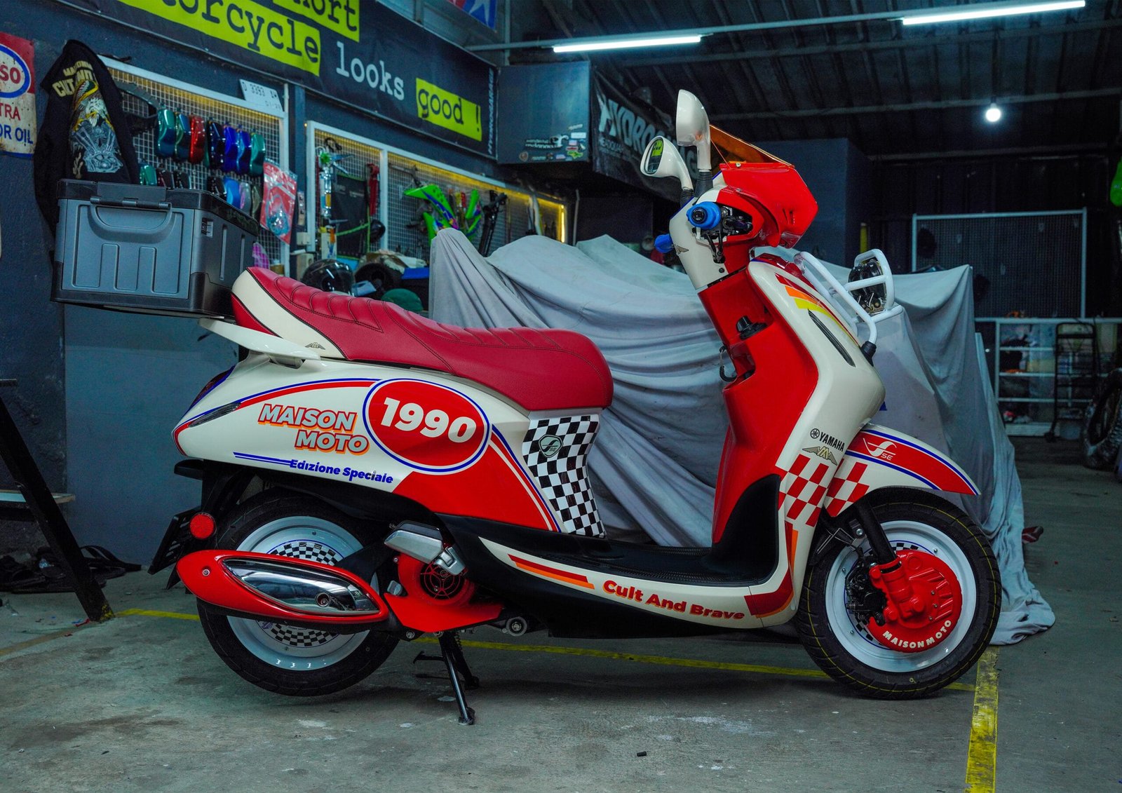 Grand Filano Vintage Rally Modification 4 Modifikasi Spesial Grand Filano Hybrid Ala Motor Vintage Rally Bikin Auto Nengok di Jalan