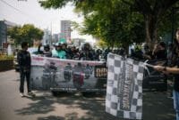 320 Riders Yamaha Banten Ramaikan HUT 10 Tahun NMax di Pantai Carita